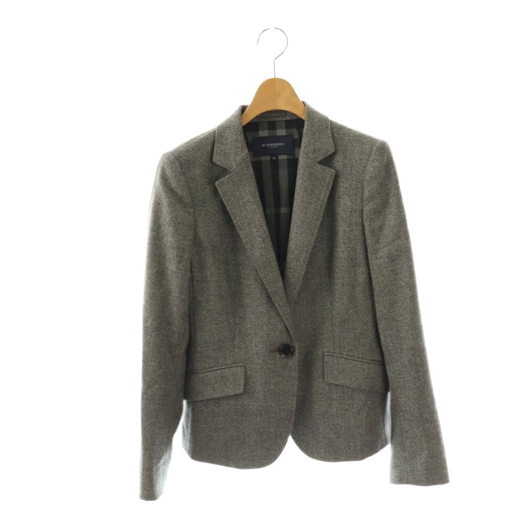中古 バーバリー ロンドン BURBERRY LONDON テーラードジャケット シングル ウール混 38 グレー DF GY4 auc-vector-20952769 ブランド古着の買取販売ベクトル パッケージ画像