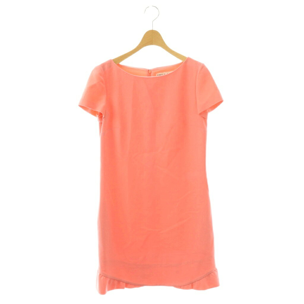 樂天商城 - 【中古】エミリオプッチ EMILIO PUCCI ワンピース 半袖 フリル イタリア製 I40 ピンク /DO ■GY99 レディース 【ベクトル 古着】 260303