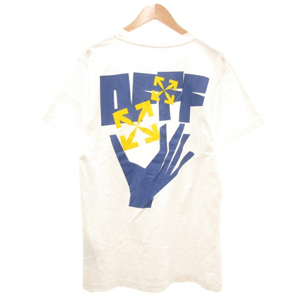 Rakuten - 【中古】オフホワイト OFF WHITE 21SS HANDS ARROWS Tシャツ 半袖 バックプリント M 白 ホワイト /JS ■GY99 メンズ 【ベクトル 古着】 260220