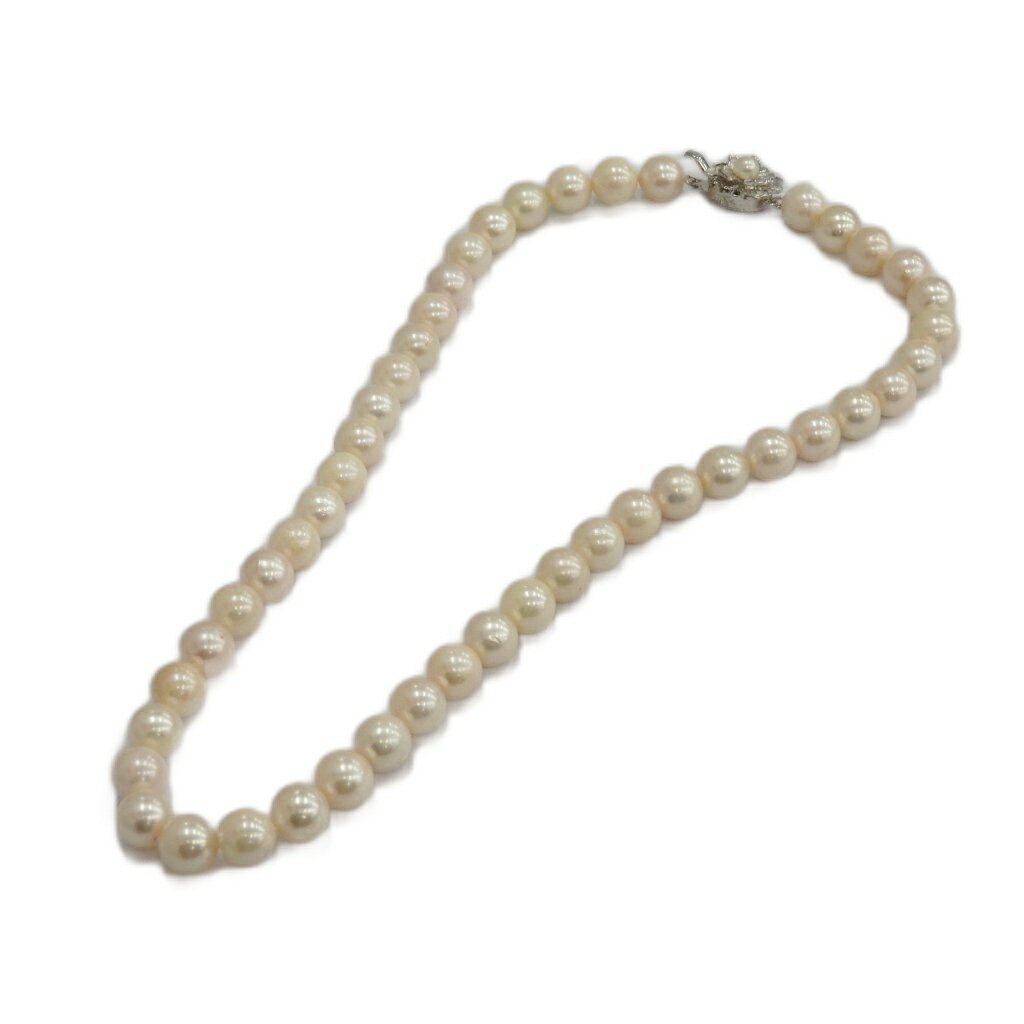 【中古】ノーブランド品 ネックレス アクセサリー Silver925 リアルパール 真珠 8mm 白 ホワイト ■GY11 /MQ レディース 【ベクトル 古着】 260304
