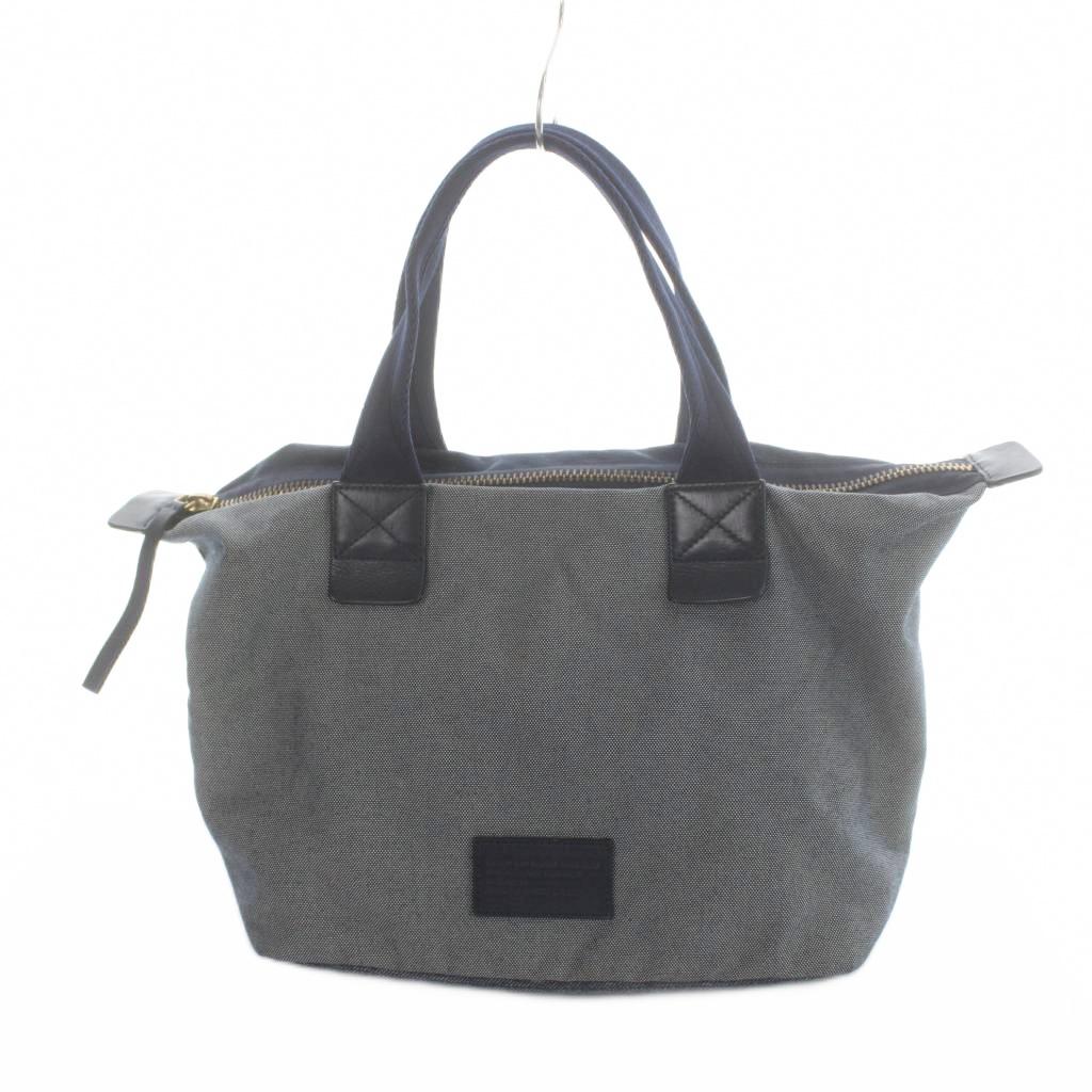 【中古】マークバイマークジェイコブス MARC by MARC JACOBS トートバッグ ハンド キャンバス ロゴ 紺 ネイビー ■GY11 /MQ レディース 【ベクトル 古着】 260322
