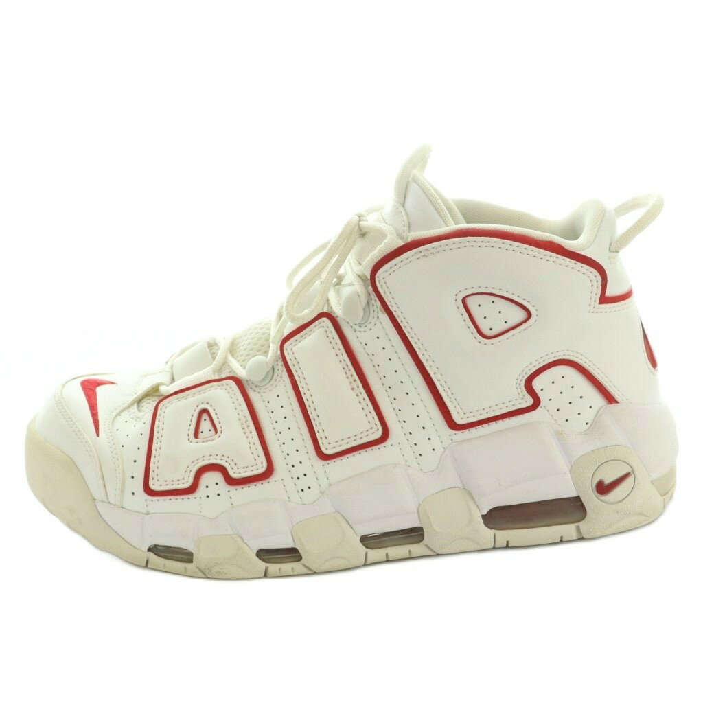 ナイキ NIKE AIR MORE UPTEMPO "WHITE/VARSITY RED" (2021) スニーカー シューズ US9 27.0cm 921948-102 /MI ■GY18 メンズ 260324