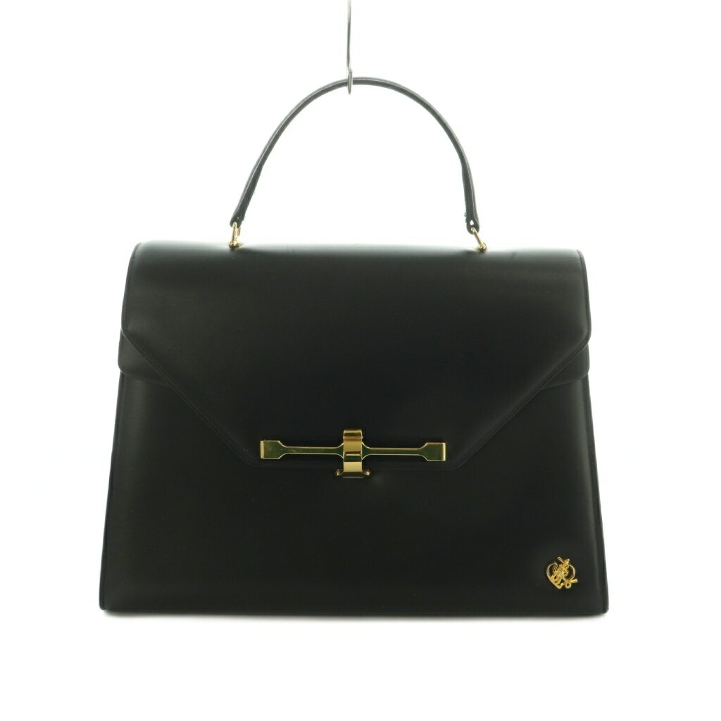 B, C, D, G, J, L, S, T, Z - 【中古】ユミカツラ YUMI KATSURA ハンドバッグ レザー フラップ 黒 /MI ■GY18 レディース 【ベクトル 古着】 260325
