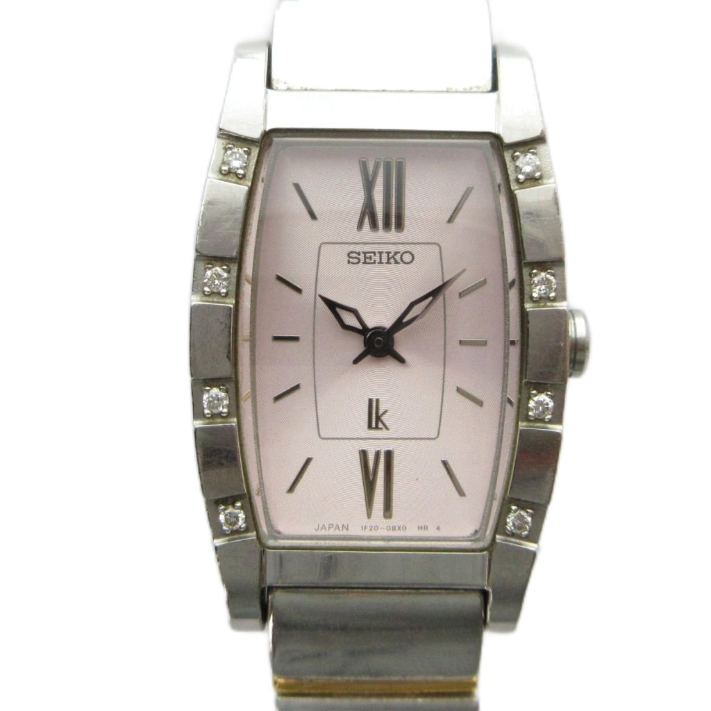 CARTIER - 【中古】セイコー SEIKO 1F20-0BK0 lk ルキア 腕時計 ウォッチ クォーツ ローマン スクエア シルバー色 ■GY18 /MQ レディース 【ベクトル 古着】 260421