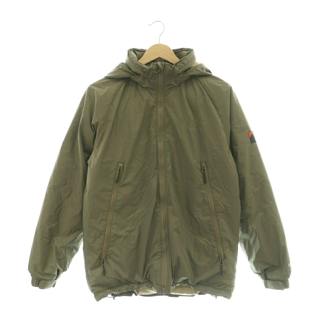 ナンガ NANGA × BEAVER HAPPY DOWN JACKET ダウンジャケット ジップアップ S カーキ /HK ■GY12 メンズ  260330