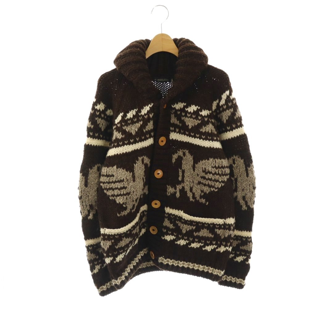 COACH コーチ カーディガン L 黒 【古着】【中古】 中古・古着通販】COACH (コーチ) シグネチャーニットカーディガン