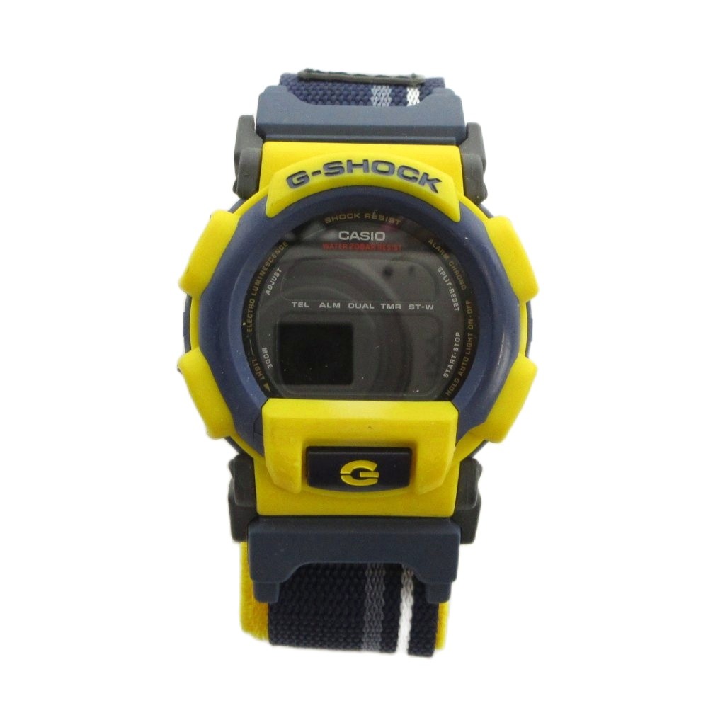 ブランド古着の買取販売ベクトルの【中古】カシオジーショック CASIO G-SHOCK ジャンク品 DW-003 腕時計 ウォッチ クォーツ ロゴ デジタル 黄 イエロー 紺 ネイビー ■GY11 /MQ メンズ 【ベクトル 古着】 260524｜アングル2