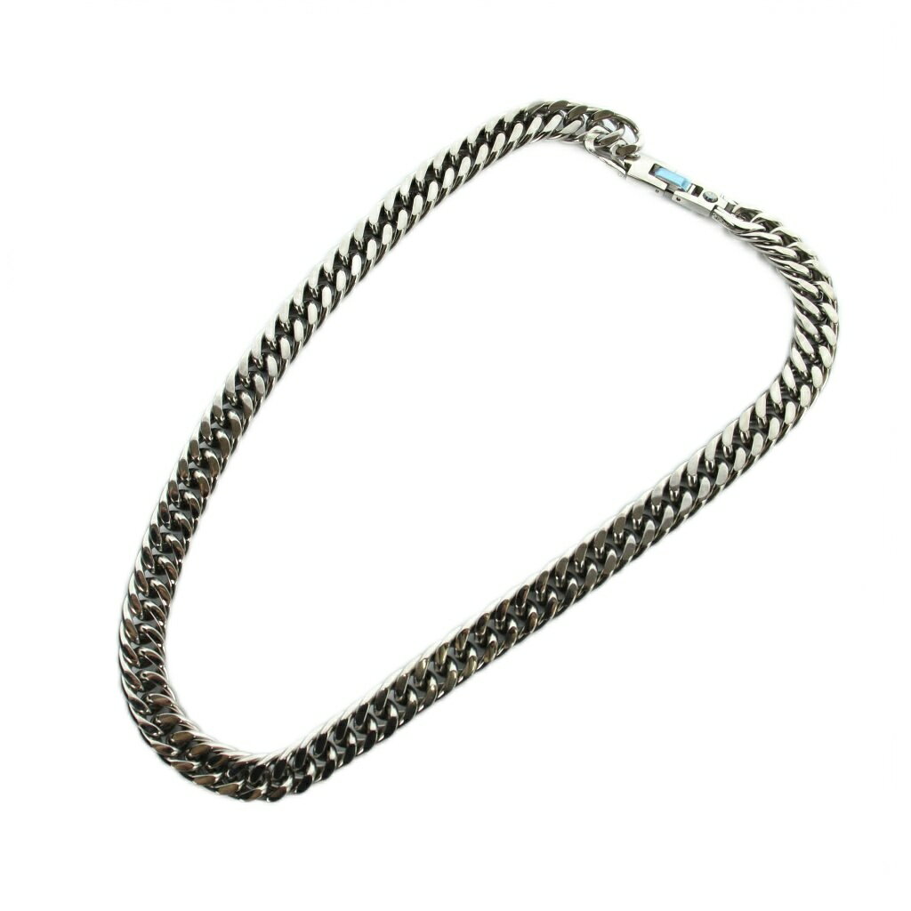 【中古】ノーブランド品 ネックレス アクセサリー チタン製 ダブル喜平 2面 シルバー色 ■GY17 /MQ メンズ 【ベクトル 古着】 260326 2