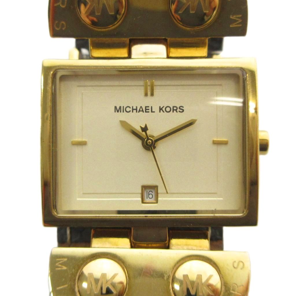 【中古】マイケルコース MICHAEL KORS ジャンク品 MK-2113 腕時計 ウォッチ クォーツ カレンダー付き スクエア レザーベルト ゴールド色 ■GY18 /MQ レディース 【ベクトル 古着】 260408ブランドマイケルコース MICHAEL KORS表記サイズ実寸サイズをご参考ください。実寸サイズバンド幅：約2.5cm　腕周り：約14cm　ケース・タテ：約23mm　ケース・ヨコ（リューズは除く）：約27mm　　素材ステンレススチール色ゴールド色状態・不動、動作未確認のジャンク品です ・ケースに傷、ベルトに擦れ 上記の状態につき、ジャンク品扱いとさせていただきます。 ※ジャンク品につきましては、返品・交換・修理・動作保証は承っておりません。現状をよくご理解の上ご検討ください。備考型番 MK-2113 2026/4/8動作確認済 OH期不明商品のお問い合わせの回答を休止しております。＊各商品ページの商品詳細等をご確認の上ご購入ください。【中古】マイケルコース MICHAEL KORS ジャンク品 MK-2113 腕時計 ウォッチ クォーツ カレンダー付き スクエア レザーベルト ゴールド色 ■GY18 /MQ レディース 【ベクトル 古着】 260408状態ランク　”D”詳細については、下記および「状態ランクについて」ページをご覧ください。未使用・新品の商品ほぼ新品同様の商品使用感が少なく、かなり状態の良い商品使用感はあるが、傷や汚れの少ない商品使用感の他、傷や汚れが見られる商品かなり大きな傷みがある難あり商品※S〜CランクはUSED品となりますので、使用感をご理解の上でご入札下さい。状態ランクについてinformationブランドマイケルコース MICHAEL KORS表記サイズ実寸サイズをご参考ください。実寸サイズバンド幅：約2.5cm　腕周り：約14cm　ケース・タテ：約23mm　ケース・ヨコ（リューズは除く）：約27mm　　素材ステンレススチール色ゴールド色状態・不動、動作未確認のジャンク品です ・ケースに傷、ベルトに擦れ 上記の状態につき、ジャンク品扱いとさせていただきます。 ※ジャンク品につきましては、返品・交換・修理・動作保証は承っておりません。現状をよくご理解の上ご検討ください。備考型番 MK-2113 2026/4/8動作確認済 OH期不明商品のお問い合わせの回答を休止しております。＊各商品ページの商品詳細等をご確認の上ご購入ください。本商品は一点物です他サイトや店舗にて販売している商品です。多少のお時間差にて欠品になることもございます。予めご了承頂ますようお願い致します。ベクトル・サイズガイドはこちらこの商品と同じブランドの商品を見る
