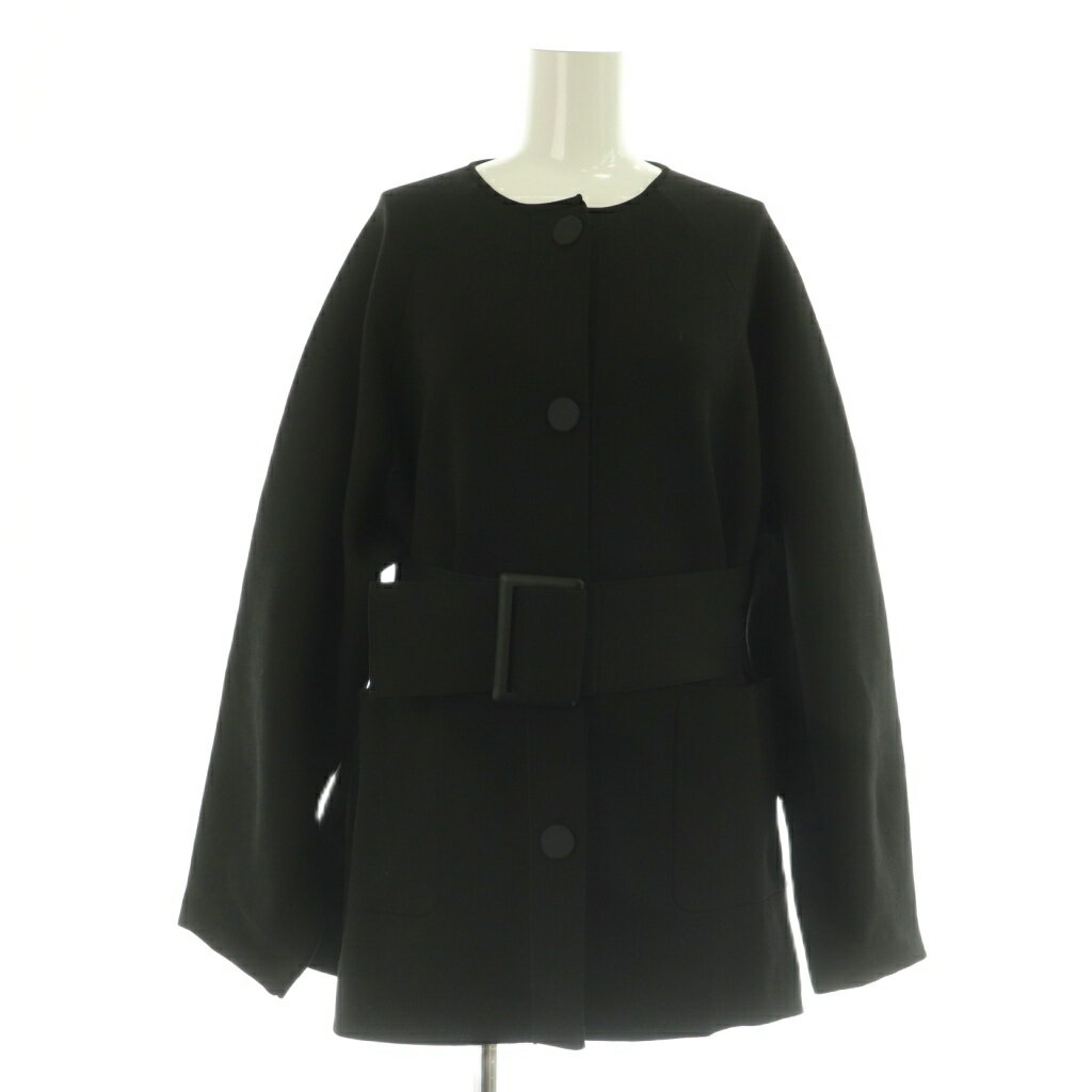 Rakuten - 【中古】ユナイテッドアローズ UNITED ARROWS カーディガン ニットジャケット ベルト付 ブラック /MY ■OS ■GY18 レディース 【ベクトル 古着】 260407