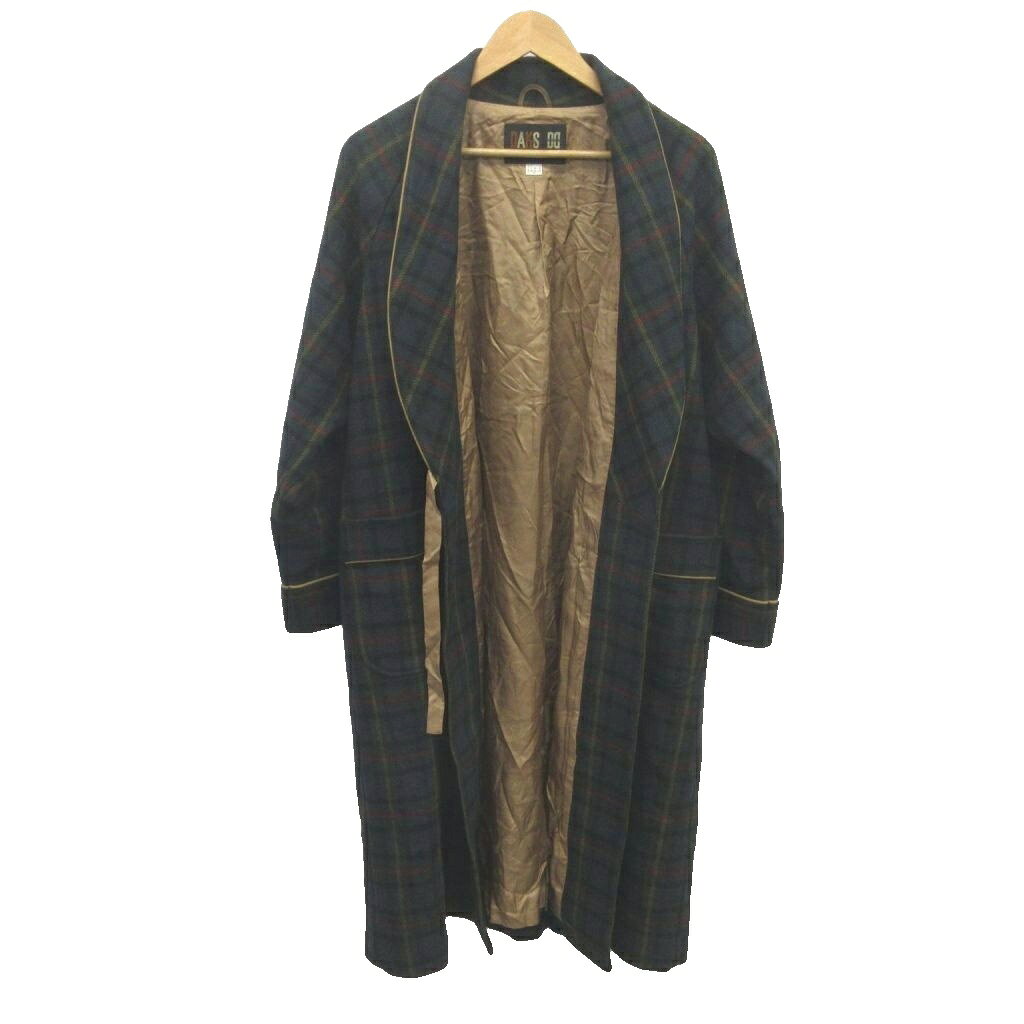 【中古】ダックス DAKS ガウン パジャマ ウール M 緑 グリーン チェック柄 ショールカラー 長袖 /YU ■GY99 メンズ 【ベクトル 古着】 260416ブランドダックス DAKS表記サイズM実寸サイズ身幅：63cm　着丈：112cm　ゆき丈：82cm　　素材表地 毛 裏地 キュプラ色緑 グリーン状態ベルトが欠品しております。 使用感が少なく、かなり状態の良い商品です。 ※あくまでも中古品ですので掲載写真や記載内容をご確認いただき、ご理解の上ご購入ください。付属品付属品なし備考日登美（株）商品のお問い合わせの回答を休止しております。＊各商品ページの商品詳細等をご確認の上ご購入ください。【中古】ダックス DAKS ガウン パジャマ ウール M 緑 グリーン チェック柄 ショールカラー 長袖 /YU ■GY99 メンズ 【ベクトル 古着】 260416状態ランク　”A”詳細については、下記および「状態ランクについて」ページをご覧ください。未使用・新品の商品ほぼ新品同様の商品使用感が少なく、かなり状態の良い商品使用感はあるが、傷や汚れの少ない商品使用感の他、傷や汚れが見られる商品かなり大きな傷みがある難あり商品※S〜CランクはUSED品となりますので、使用感をご理解の上でご入札下さい。状態ランクについてinformationブランドダックス DAKS表記サイズM実寸サイズ身幅：63cm　着丈：112cm　ゆき丈：82cm　　素材表地 毛 裏地 キュプラ色緑 グリーン状態ベルトが欠品しております。 使用感が少なく、かなり状態の良い商品です。 ※あくまでも中古品ですので掲載写真や記載内容をご確認いただき、ご理解の上ご購入ください。付属品付属品なし備考日登美（株）商品のお問い合わせの回答を休止しております。＊各商品ページの商品詳細等をご確認の上ご購入ください。本商品は一点物です他サイトや店舗にて販売している商品です。多少のお時間差にて欠品になることもございます。予めご了承頂ますようお願い致します。ベクトル・サイズガイドはこちらこの商品と同じブランドの商品を見る