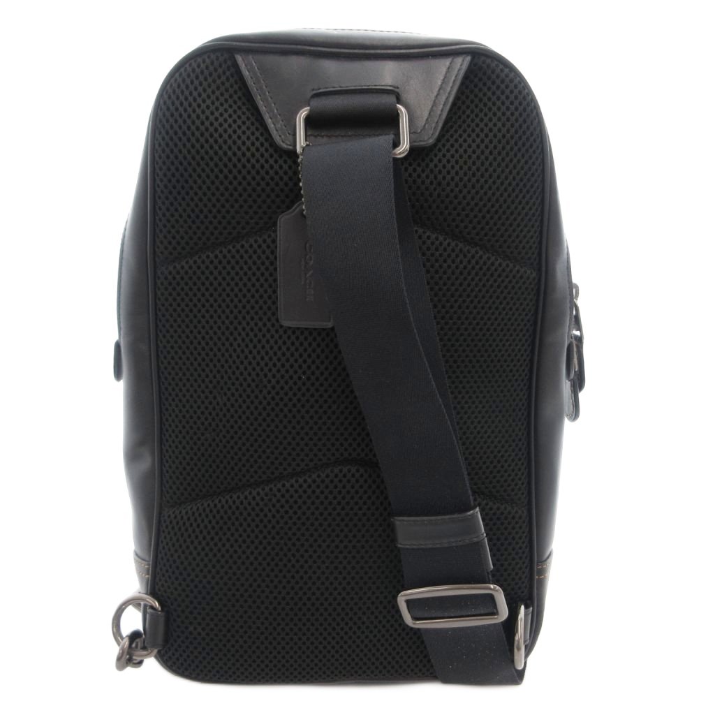 【中古】コーチ COACH グラハム ボディバッグ ショルダー シグネチャー PVC レザー...