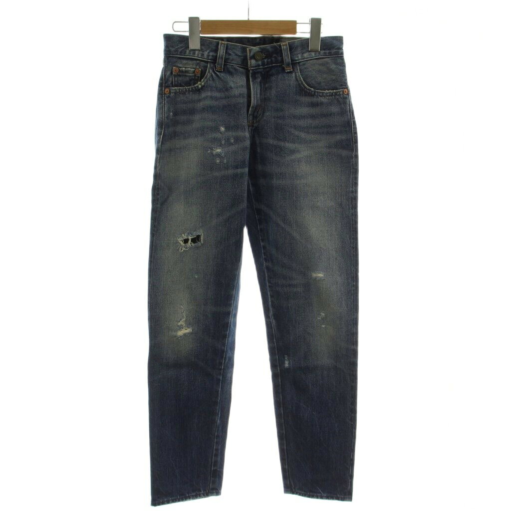 【中古】リーバイス Levi's 505 デニム ジーンズ W25 青 ブルー ダメージ加工 ウォッシュ加工 505-0217 /GG ■GY03 メンズ 【ベクトル 古着】 260411