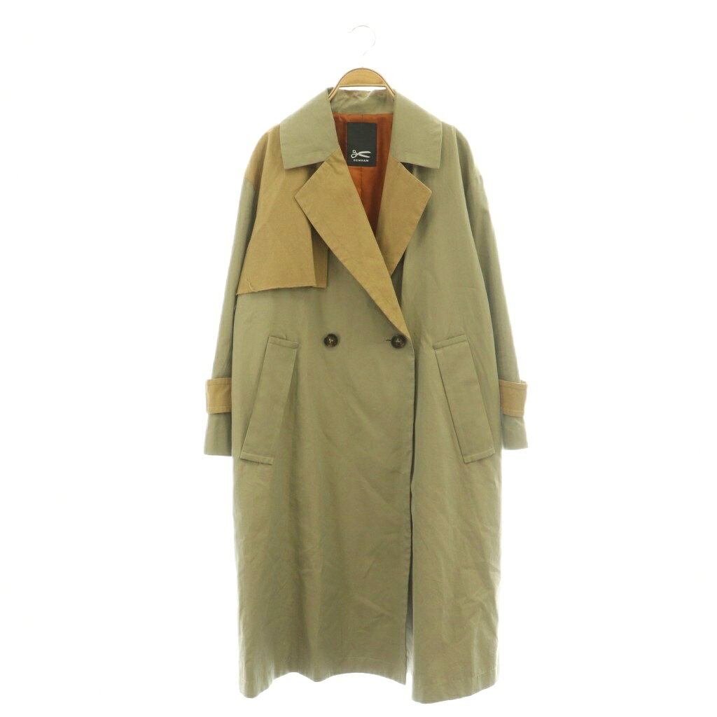 Other Jackets Jumpers - 【中古】デンハム DENHAM スプリングコート トレンチコート 切替 34 ベージュ /CX ■GY03 レディース 【ベクトル 古着】 260414