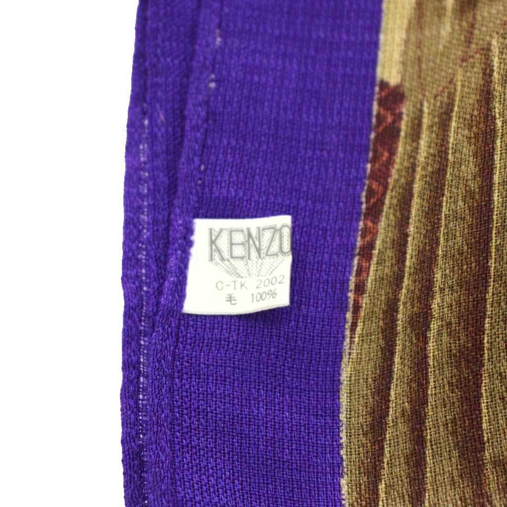 ブランド古着の買取販売ベクトルの【中古】ケンゾー KENZO スカーフ 鳥柄 ウール 紫 パープル 茶 ブラウン /AN58 ■GY18 メンズ 【ベクトル 古着】 260427｜アングル3