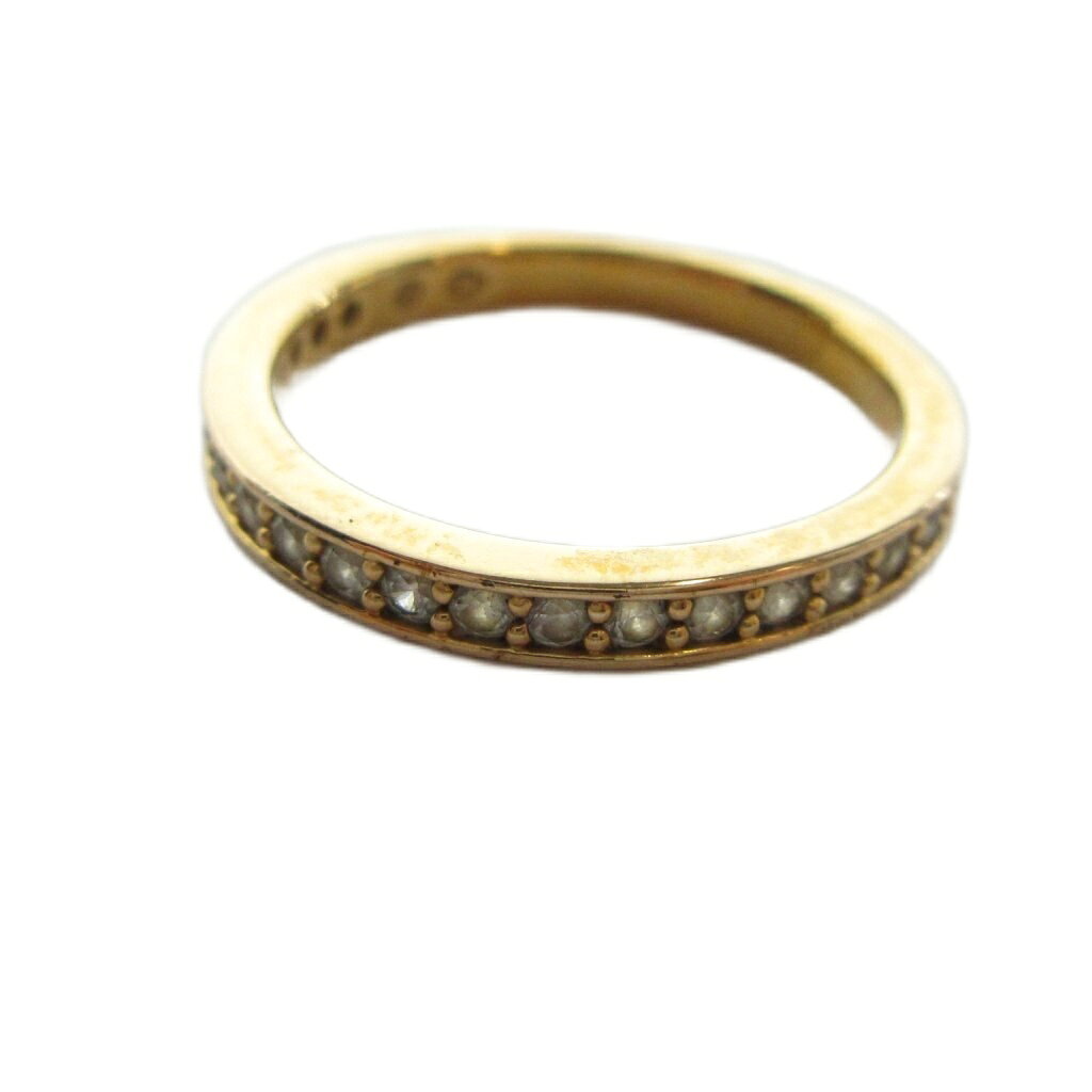 【中古】スワロフスキー SWAROVSKI 指輪 リング アクセサリー クリスタル ラインストーン 11号 ゴールド色 ■GY18 /MQ 【ベクトル 古着】 260426