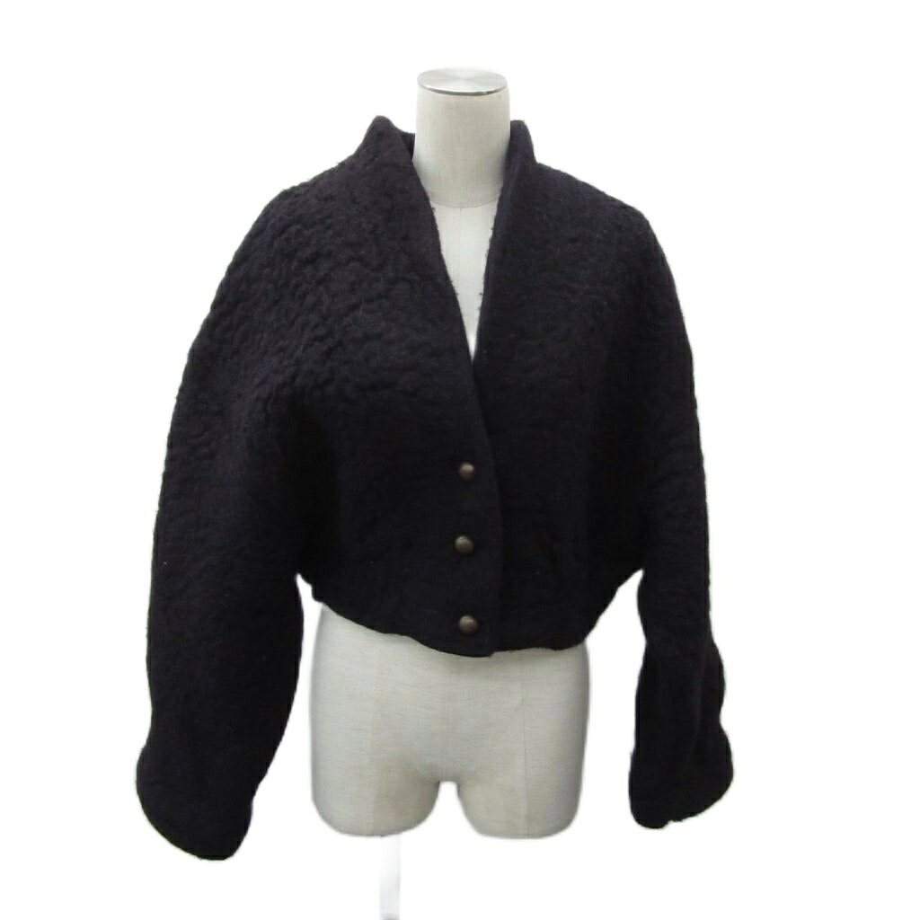 エルネスティーナ・チェリーニ Ernestina Cerini コート ショート丈 ウール 42 紫 パープル /SM5 ■GY99 レディース  260430