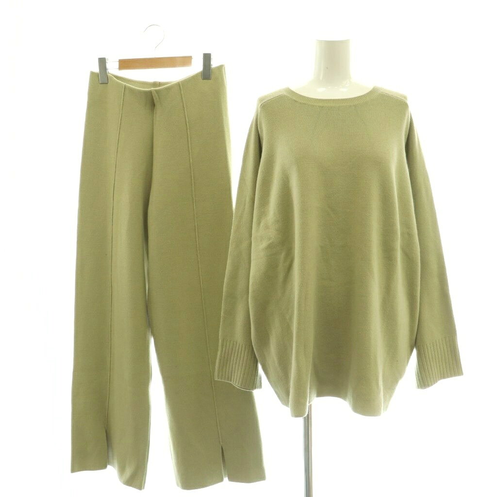 【中古】ミラオーウェン Mila Owen セットアップ 上下 ニット パンツ F グリーン /SY ■OS レディース 【ベクトル 古着】 260420 auc-vector-20877603 ブランド古着の買取販売ベクトル パッケージ画像