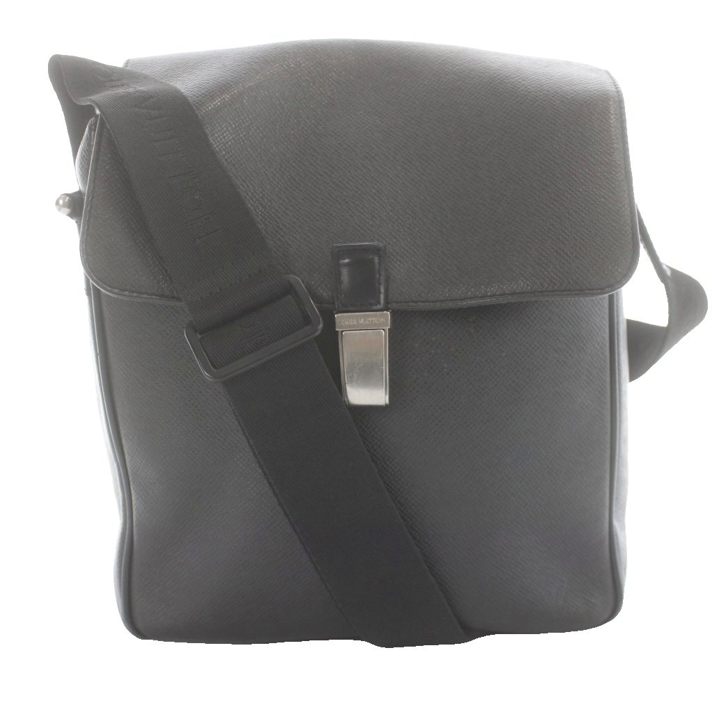 樂天商城 - 【中古】ルイヴィトン LOUIS VUITTON ヤランガ ショルダーバッグ タイガ レザー グレー 黒 ブラック M30822 /MW ■GY17 メンズ 【ベクトル 古着】 260415