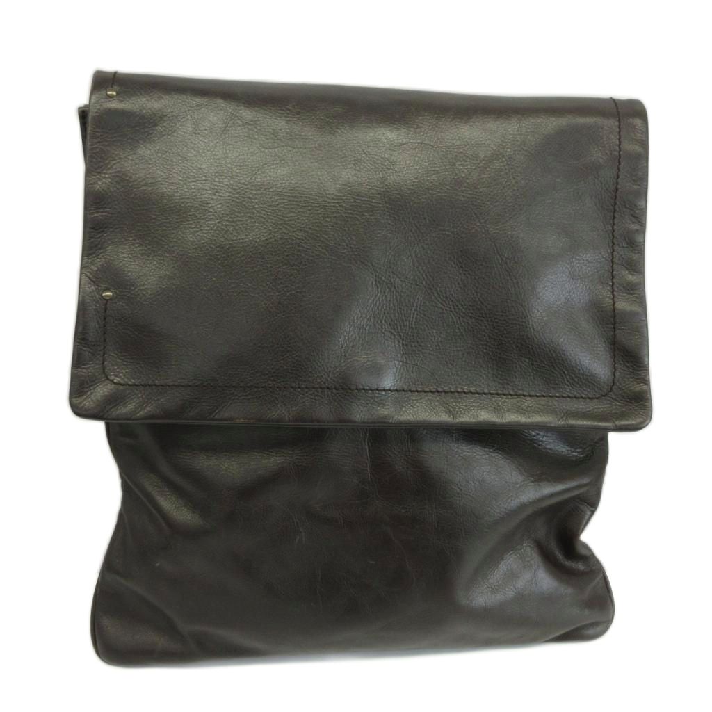 C, D, T, R, W - 【中古】バリー BALLY ショルダーバッグ メッセンジャーバッグ レザー フラップ ダークブラウン /XZ ■GY13 メンズ 【ベクトル 古着】 260422