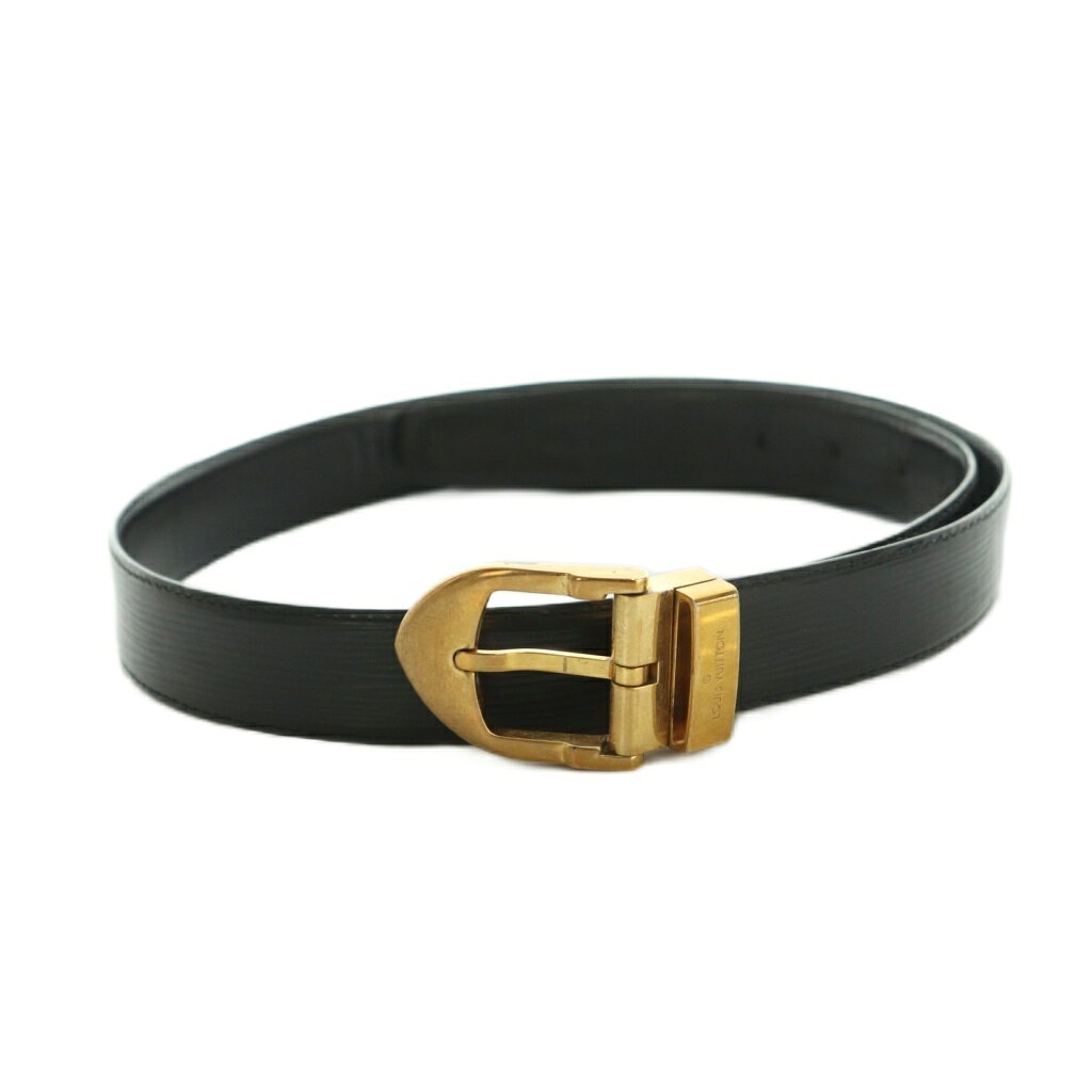 樂天商城 - 【中古】ルイヴィトン LOUIS VUITTON ベルト エピ レザー バックル 110/44 ブラック 黒 /MI ■OH ■GY18 メンズ 【ベクトル 古着】 260429