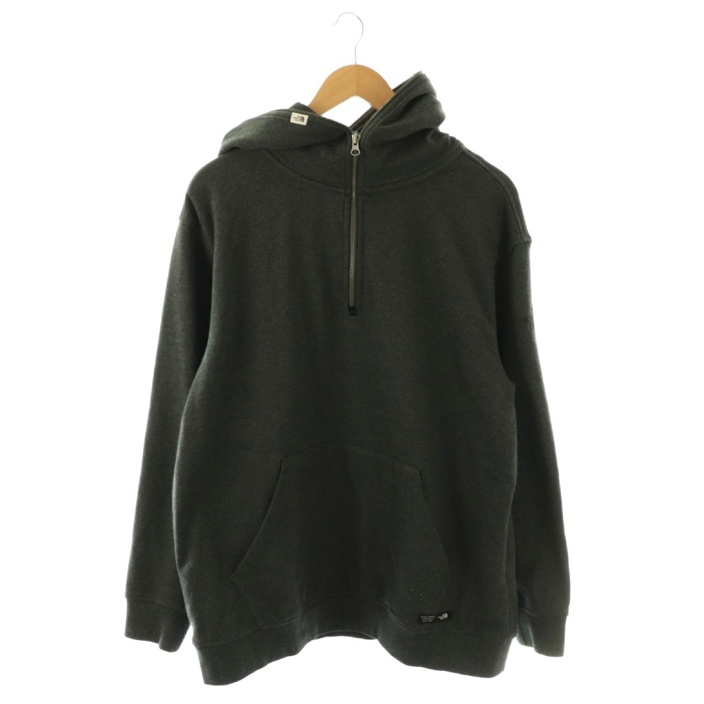 樂天商城 - 【中古】ザノースフェイス ホワイトレーベル THE NORTH FACE WHITE LABEL パーカー スウェット ハーフジップ プルオーバー 裏毛 L グレー /DF ■GY12 メンズ 【ベクトル 古着】 260423