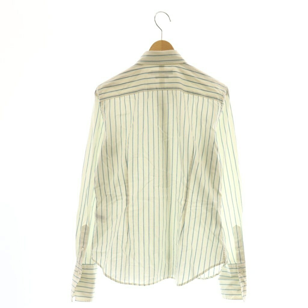 【中古】ラルフローレン RALPH LAUREN ワイシャツ 長袖 ストライプ 8 アイボリー ■GY11 /SY ■OS キッズ 【ベクトル 古着】 260427 2
