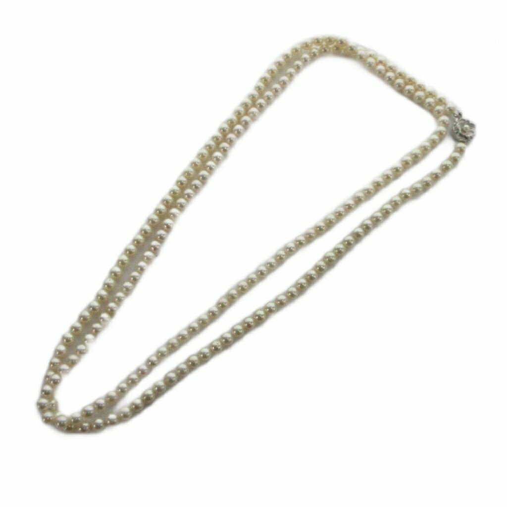 Pearl White - 【中古】ノーブランド品 ネックレス アクセサリー Silver925 パール アコヤ真珠 7mm 白 ホワイト ■GY11 /MQ レディース 【ベクトル 古着】 260506