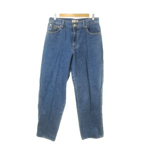 [Used] GUESS JEANS Denim Pants Jeans Size 32 Blue Indigo Logo Embroidery /MN44 ■GY99 Men's [Vector Used Clothing] 260501