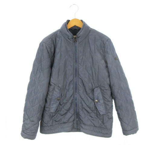 樂天商城 - 【中古】ガス GAS ESSENTIAL GAS キルティングジャケット 中綿 スタンドカラー ジップアップ S 紺 ネイビー /AH6 ■GY99 メンズ 【ベクトル 古着】 260501