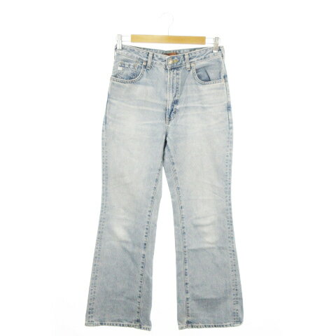 [Used] Something LISA Denim Pants Jeans Flare High Waist M Blue Light Blue /AH11 ■GY99 Women's [Vector Used Clothing] 260501