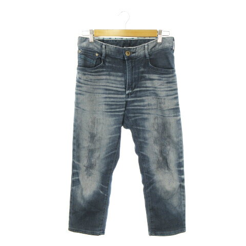[Used] Edwin JERSEYS Denim Pants Jeans Cropped Length Stretch Size S Blue /AH17 ■GY99 Men's [Vector Used Clothing] 260501