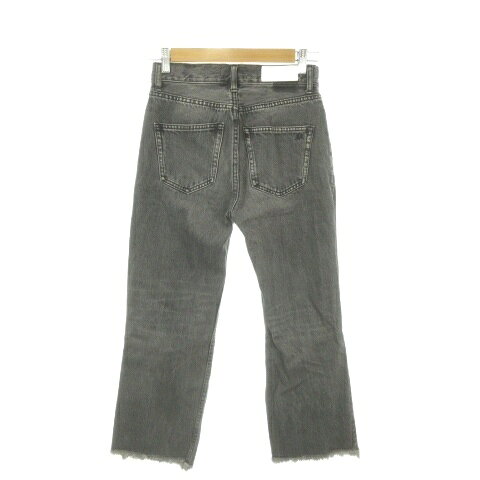 【中古】ミラオーウェン Mila Owen DENIM デニム ジーンズ 0 グレー ダメージ加工 切りっぱなし裾 クロップド丈 ハイウエスト /MN12 ■GY99 レディース 【ベクトル 古着】 260507 auc-vector-20904200 ブランド古着の買取販売ベクトル サンプル画像2