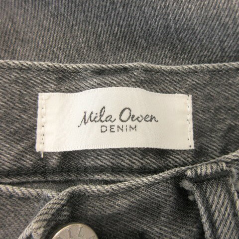 【中古】ミラオーウェン Mila Owen DENIM デニム ジーンズ 0 グレー ダメージ加工 切りっぱなし裾 クロップド丈 ハイウエスト /MN12 ■GY99 レディース 【ベクトル 古着】 260507 auc-vector-20904200 ブランド古着の買取販売ベクトル サンプル画像3