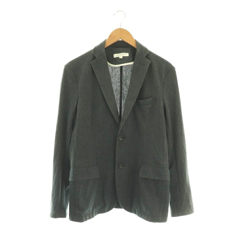 乐天商城 - 【中古】B&Y ユナイテッドアローズ BEAUTY&YOUTH ビューティー&ユース テーラードジャケット ブレザー M チャコールグレー /ES ■GY18 メンズ 【ベクトル 古着】 260427