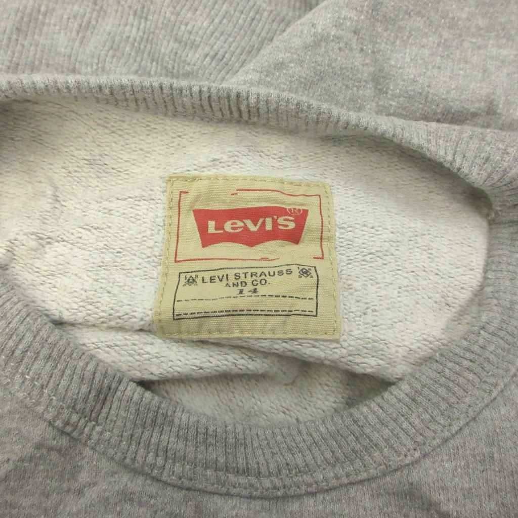 【中古】リーバイス Levi's トレーナー 160 グレー 長袖 ロゴプリント /NP ■GY99 ...