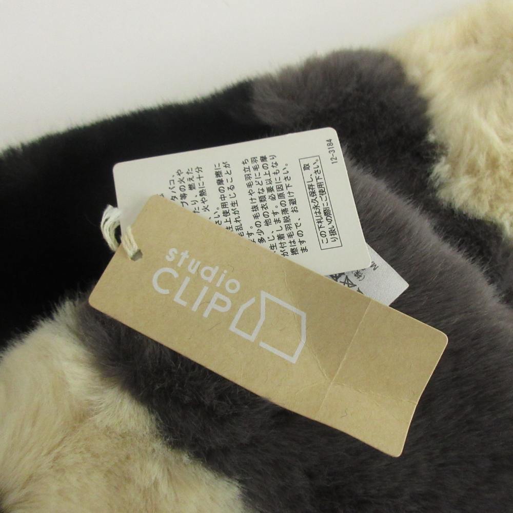 【中古】未使用品 スタディオクリップ Studio Clip ティペット マフラー フェイク...