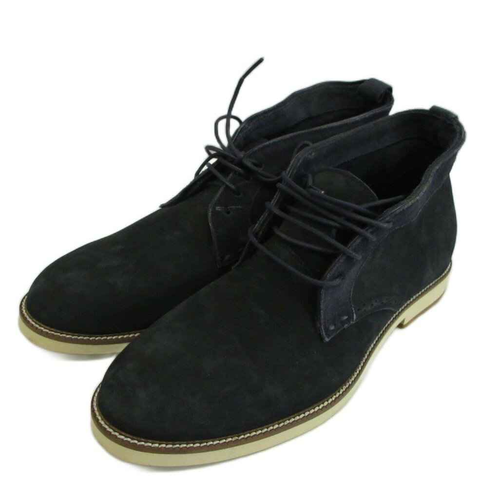 【中古】ザラマン ZARA MAN チャッカブーツ デザートブーツ スエード レザー 41 26.5cm 紺 ネイビー /XZ ■GY99 メンズ 【ベクトル 古着】 260425