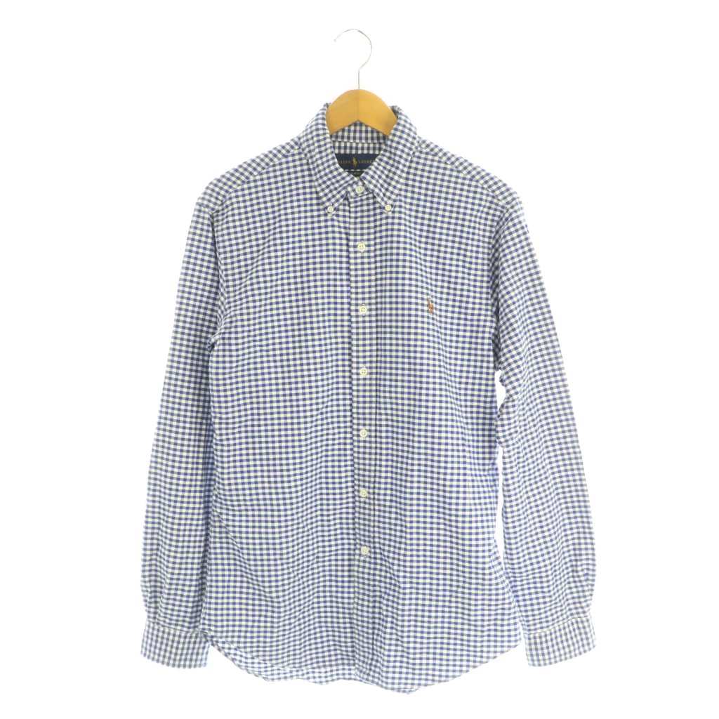 【中古】ラルフローレン RALPH LAUREN チェック柄シャツ 長袖 ボタンダウン ギンガムチェック M ブルー ホワイト /CX ■GY18 メンズ 【ベクトル 古着】 260428ブランドラルフローレン RALPH LAUREN表記サイズM実寸サイズ肩幅：46cm　身幅：49cm　着丈：81cm　袖丈：64cm　　素材綿 色ブルー ホワイト状態首周り、左袖、及び後ろ裾に汚れが見られますが、その他に目立ったダメージはなく、問題なくご使用いただける商品です。 ※あくまでも中古品ですので掲載写真や記載内容をご確認いただき、ご理解の上ご購入ください。備考・品番710549084010 ・ラルフローレン商品のお問い合わせの回答を休止しております。＊各商品ページの商品詳細等をご確認の上ご購入ください。【中古】ラルフローレン RALPH LAUREN チェック柄シャツ 長袖 ボタンダウン ギンガムチェック M ブルー ホワイト /CX ■GY18 メンズ 【ベクトル 古着】 260428状態ランク　”AB”詳細については、下記および「状態ランクについて」ページをご覧ください。未使用・新品の商品ほぼ新品同様の商品使用感が少なく、かなり状態の良い商品使用感はあるが、傷や汚れの少ない商品使用感の他、傷や汚れが見られる商品かなり大きな傷みがある難あり商品※S〜CランクはUSED品となりますので、使用感をご理解の上でご入札下さい。状態ランクについてinformationブランドラルフローレン RALPH LAUREN表記サイズM実寸サイズ肩幅：46cm　身幅：49cm　着丈：81cm　袖丈：64cm　　素材綿 色ブルー ホワイト状態首周り、左袖、及び後ろ裾に汚れが見られますが、その他に目立ったダメージはなく、問題なくご使用いただける商品です。 ※あくまでも中古品ですので掲載写真や記載内容をご確認いただき、ご理解の上ご購入ください。備考・品番710549084010 ・ラルフローレン商品のお問い合わせの回答を休止しております。＊各商品ページの商品詳細等をご確認の上ご購入ください。本商品は一点物です他サイトや店舗にて販売している商品です。多少のお時間差にて欠品になることもございます。予めご了承頂ますようお願い致します。ベクトル・サイズガイドはこちらこの商品と同じブランドの商品を見る