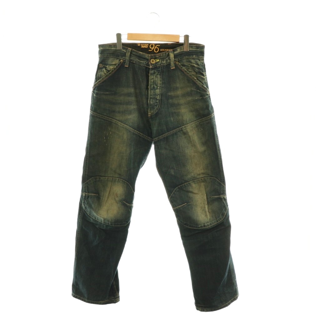 [Used] G-Star RAW ELWOOD 5620 Denim Pants Jeans, Patchwork, Button Fly, Indigo /ES ■GY01 Men's [Vector Used Clothing] 260507