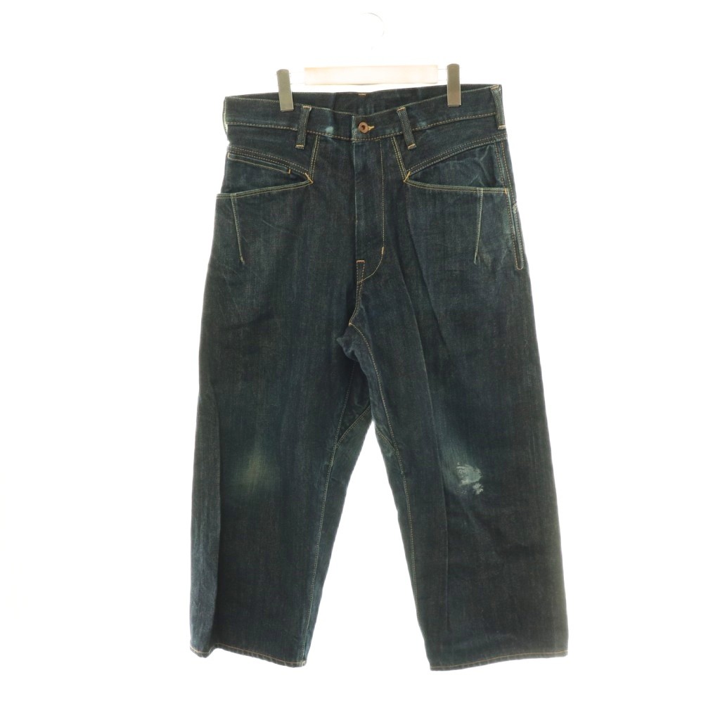 [Used] BRU NA BOINNE 7285 Denim Pants Jeans Baggy Size 1 Indigo /ES ■GY01 Men's [Vector Used Clothing] 260507
