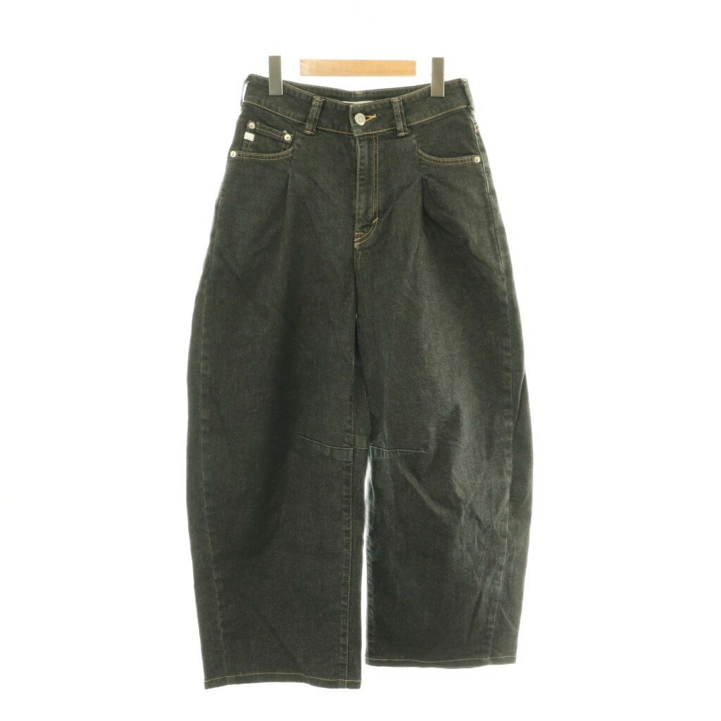 [Used] Something HANA Tuck Curve Denim Pants Jeans M Gray /HK ■GY01 Women's [Vector Used Clothing] 260507