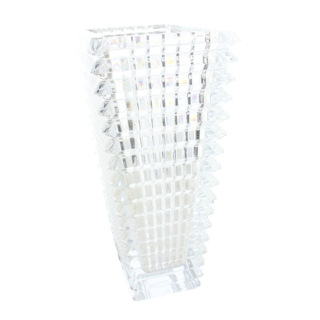 【中古】バカラ Baccarat EYE VASE アイベース スクエア スクウェア L フラワーベ ...