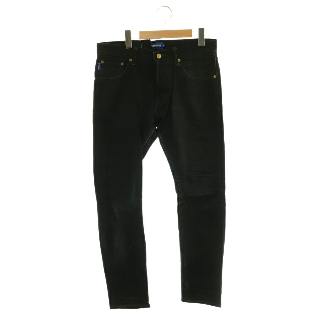[Used] Lafayette Denim Jeans, Button Fly, Size 34, Black ■GY28 /SY Men's [Vector Used Clothing] 260508