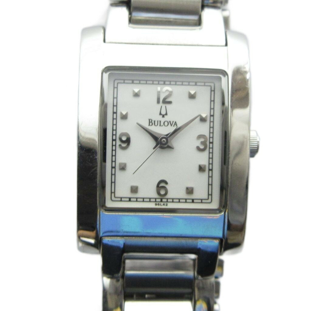 【中古】ブローバ BULOVA C867807 腕時計 ウォッチ クォーツ アナログ スクエア シルバー色 ■GY11 /MQ レディース 【ベクトル 古着】 260613