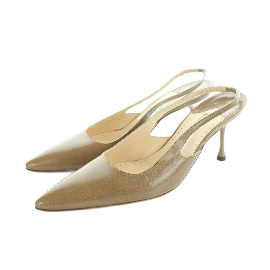 マノロブラニク　フラットパンプス　ゴールド　光沢あり◎　37.5 楽天市場】Manolo Blahnik マノロブラニク（パンプス｜レディース靴