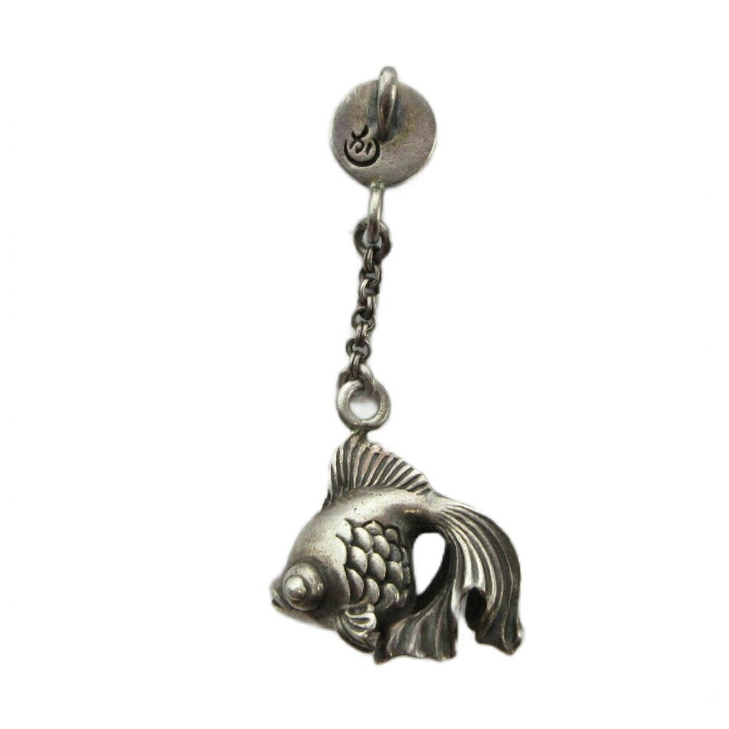 【中古】かすう工房 ネックレス ペンダント トップのみ アクセサリー 金魚 シルバ...