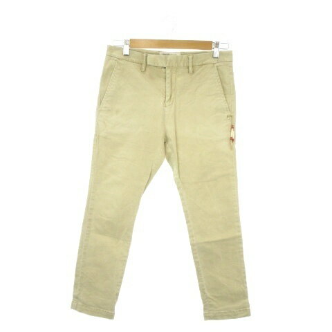 【中古】レミレリーフ REMI RELIEF The Golden State パンツ S ベージュ 無地 長ズボン テーパード ビーズ付き /AO20 ■GY03 メンズ 【ベクトル 古着】 260520