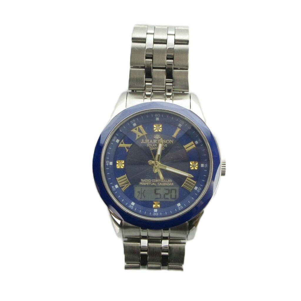 ブランド古着の買取販売ベクトルの【中古】ジョンハリソン J.HARRISON JH-1975A 腕時計 ウォッチ ソーラー ローマン アナデジ シルバー色 ■GY11 /MQ メンズ 【ベクトル 古着】 260521｜アングル2