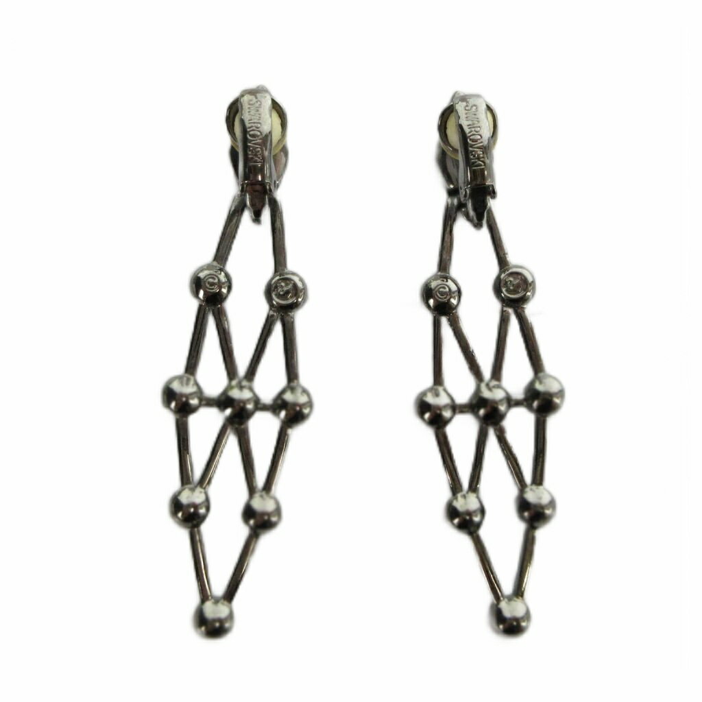 【中古】スワロフスキー SWAROVSKI イヤリング アクセサリー 両耳用 ロゴ シルバー色 ■GY18 /MQ レディース 【ベクトル 古着】 260526 2